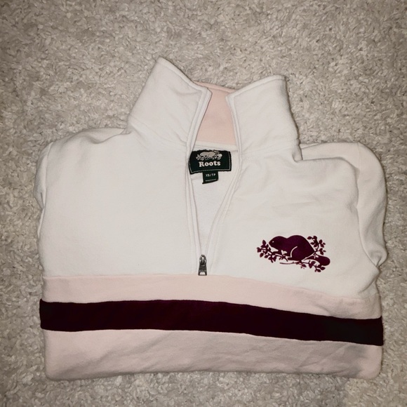 Pink Roots crewneck, comes with finger holes and fits XS-M - Picture 1 of 4
